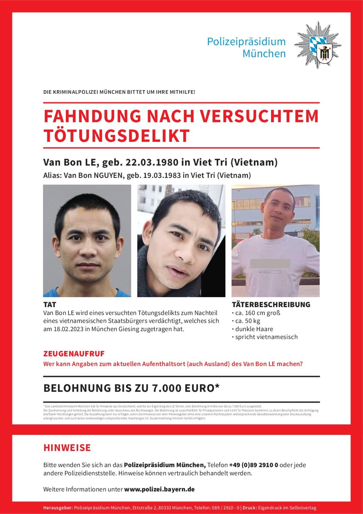 Mörder auf der Flucht! Polizei bittet um Mithilfe - Wer kennt diesen Mann?