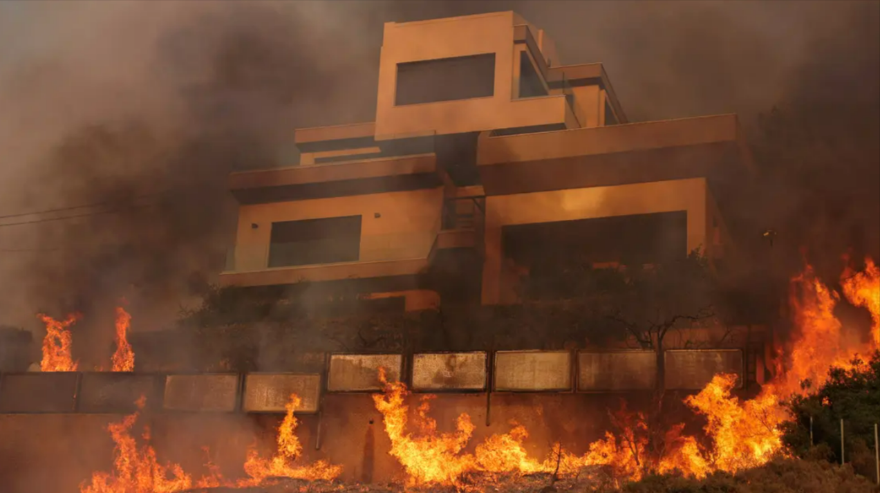 Panik auf Rhodos! Waldbrände erreichen Hotels - Menschen fliehen zu den Booten! 20.000 Deutsche vor Ort